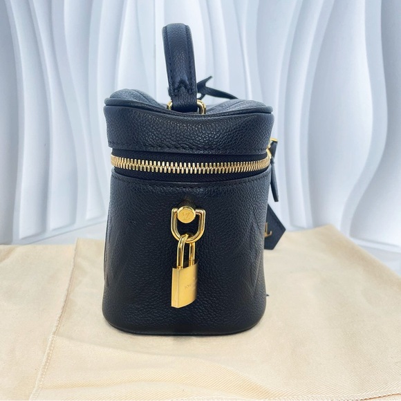 Louis Vuitton Black Embossed Leather Vanity Case Bag - Picture 5 of 12